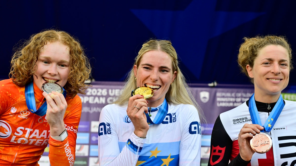 Puck Pieterse, Demi Vollering en Marlen Reusser