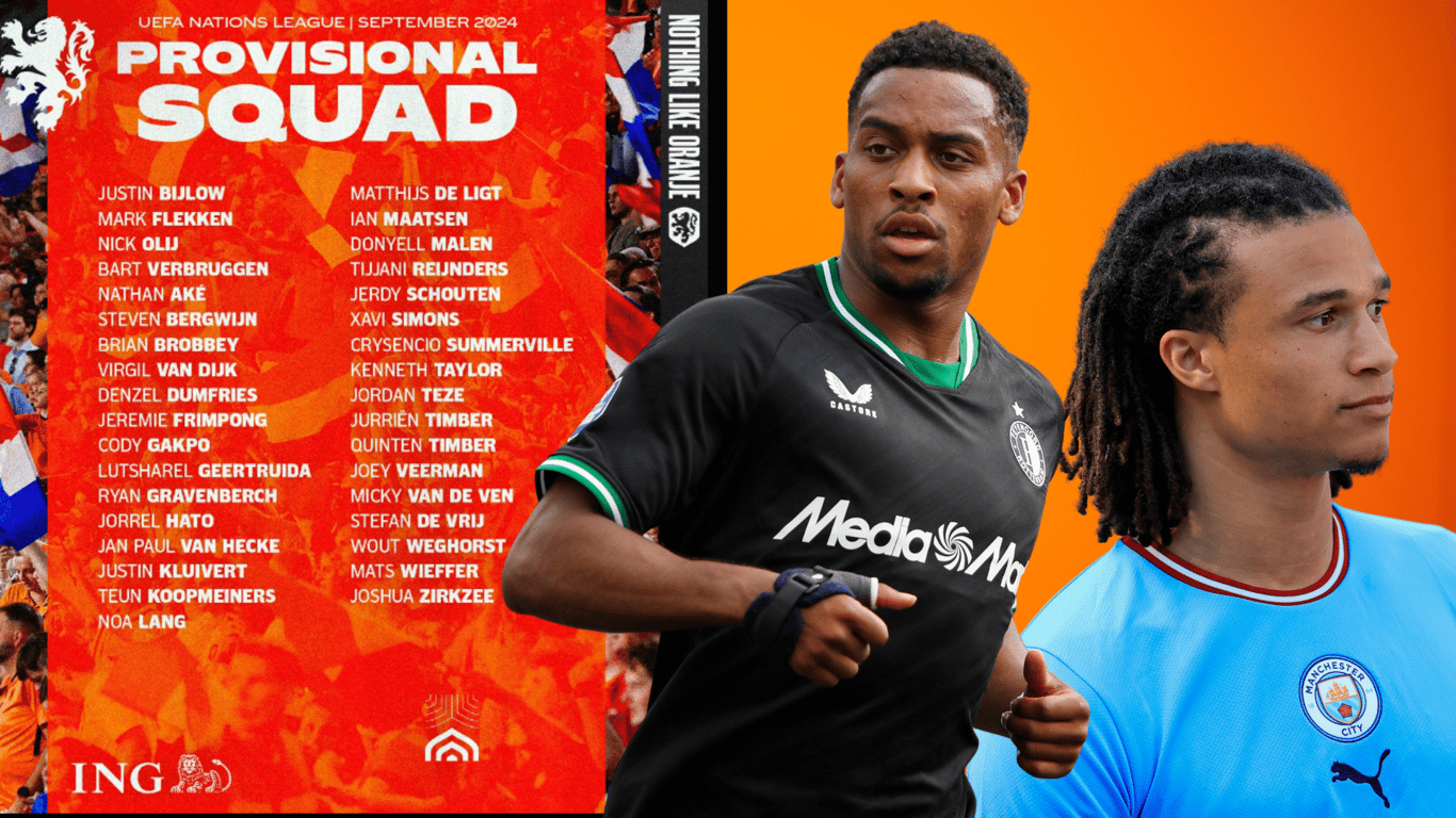 Jorrel Hato, Noa Lang, Nathan Aké, Quinten Timber, Oranje, voorselectie