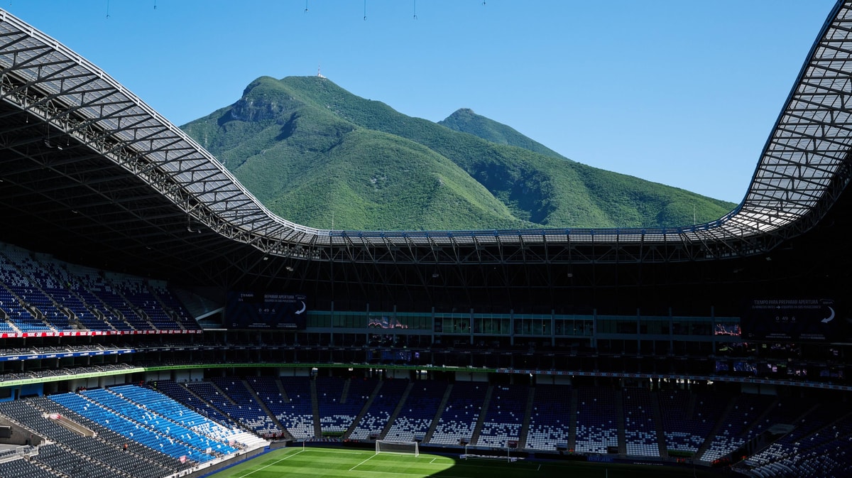 Het Estadio BBVA, het stadion van Nederland - Marokko 