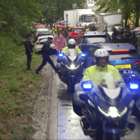 Regen tijdens de Tour de France 