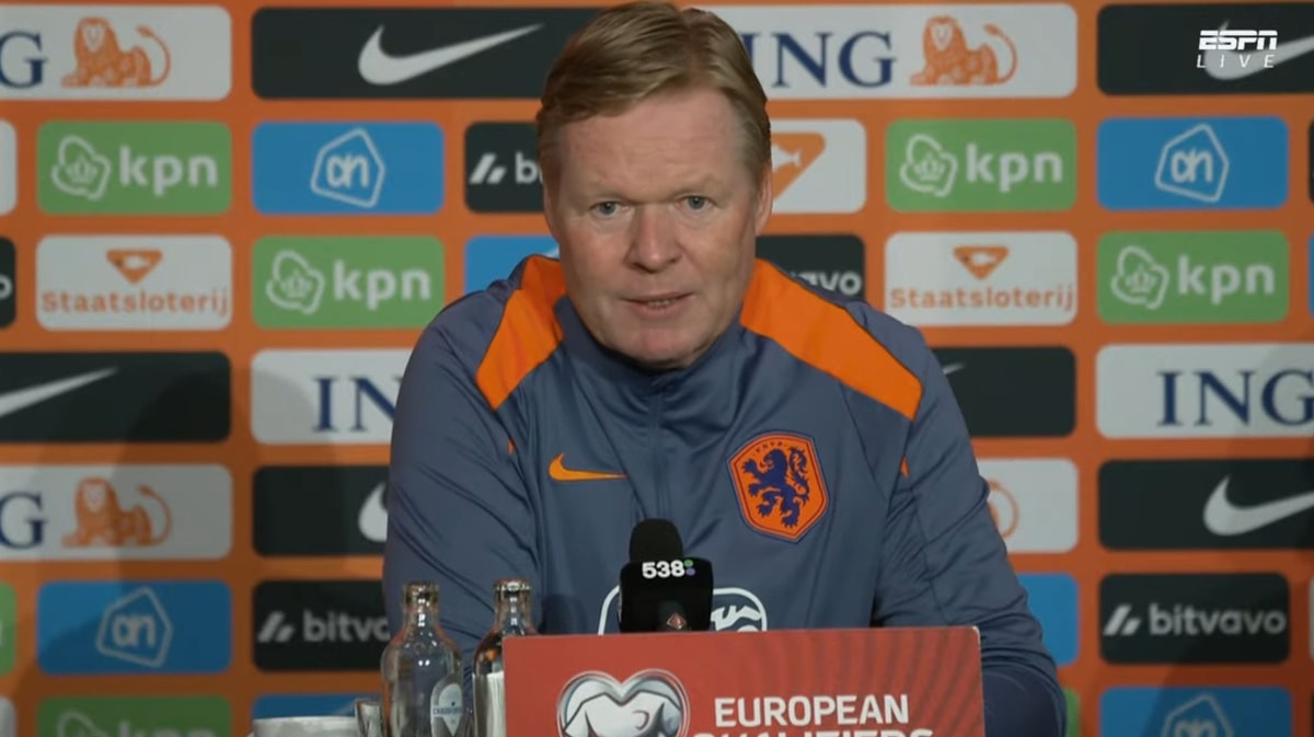 Ronald Koeman, bondscoach van het Nederlands elftal