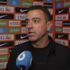 Xavi Hernández voor de camera van Vandaag Inside
