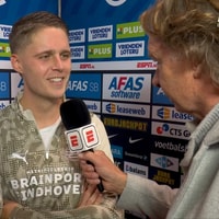Joey Veerman voor de camera van ESPN