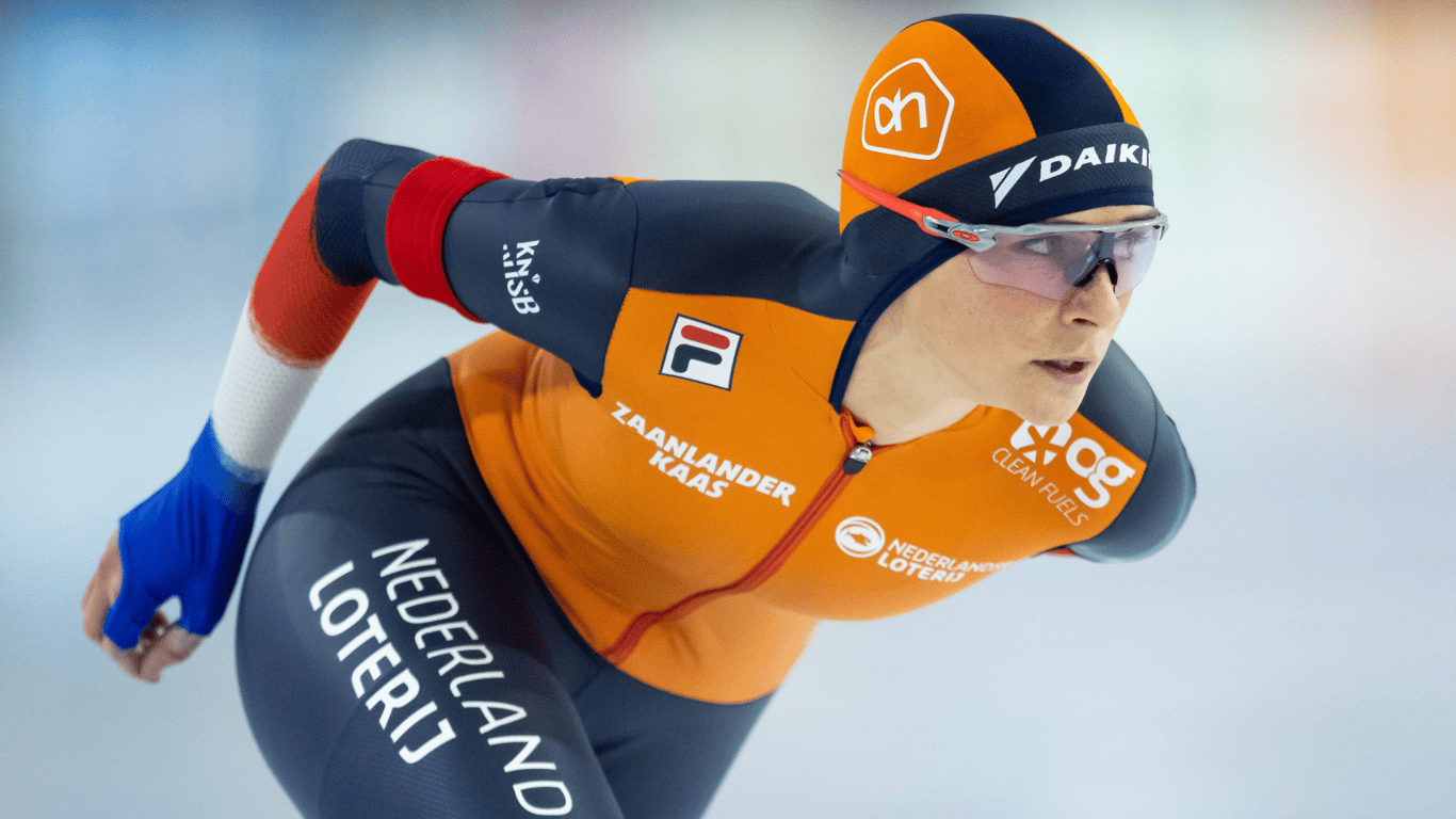 Irene Schouten in actie voor TeamNL