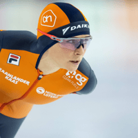Irene Schouten in actie voor TeamNL