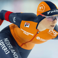 Irene Schouten in actie voor TeamNL