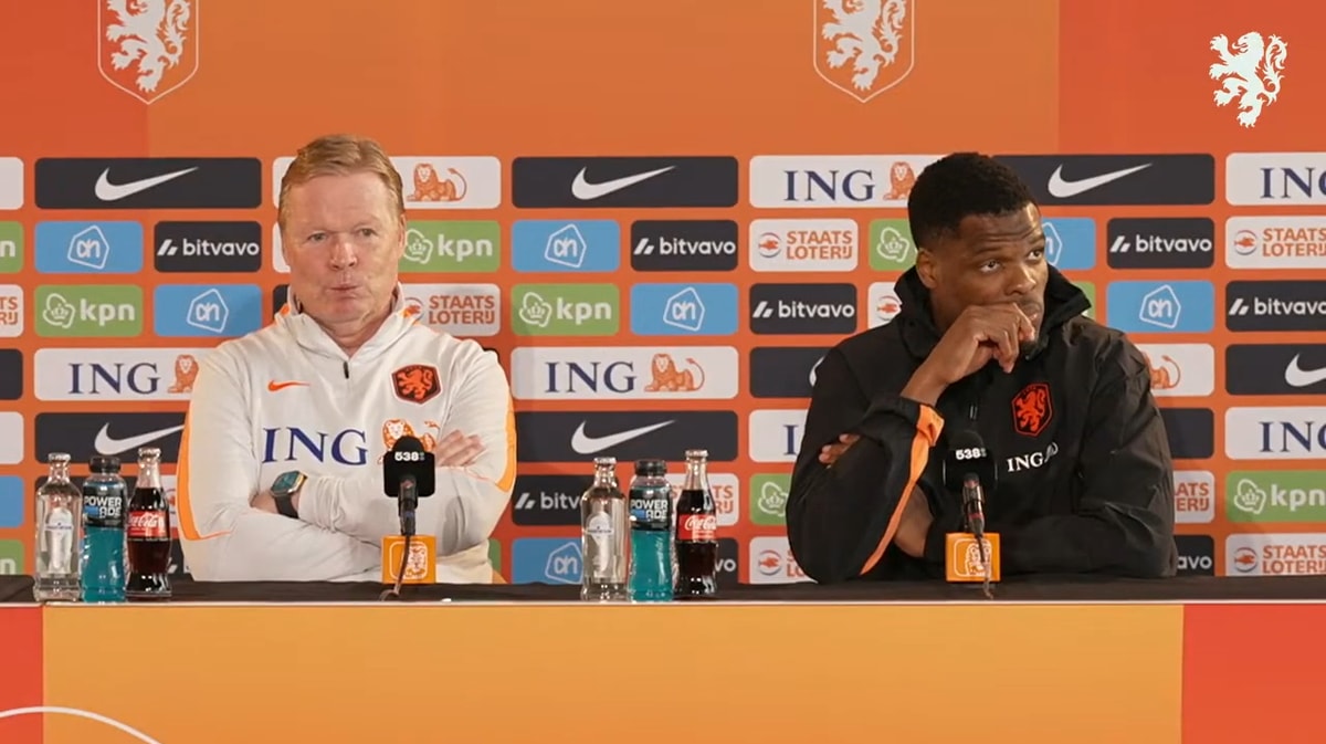 Ronald Koeman en Denzel Dumfries