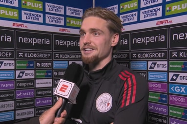 Kenneth Taylor voor de camera van ESPN