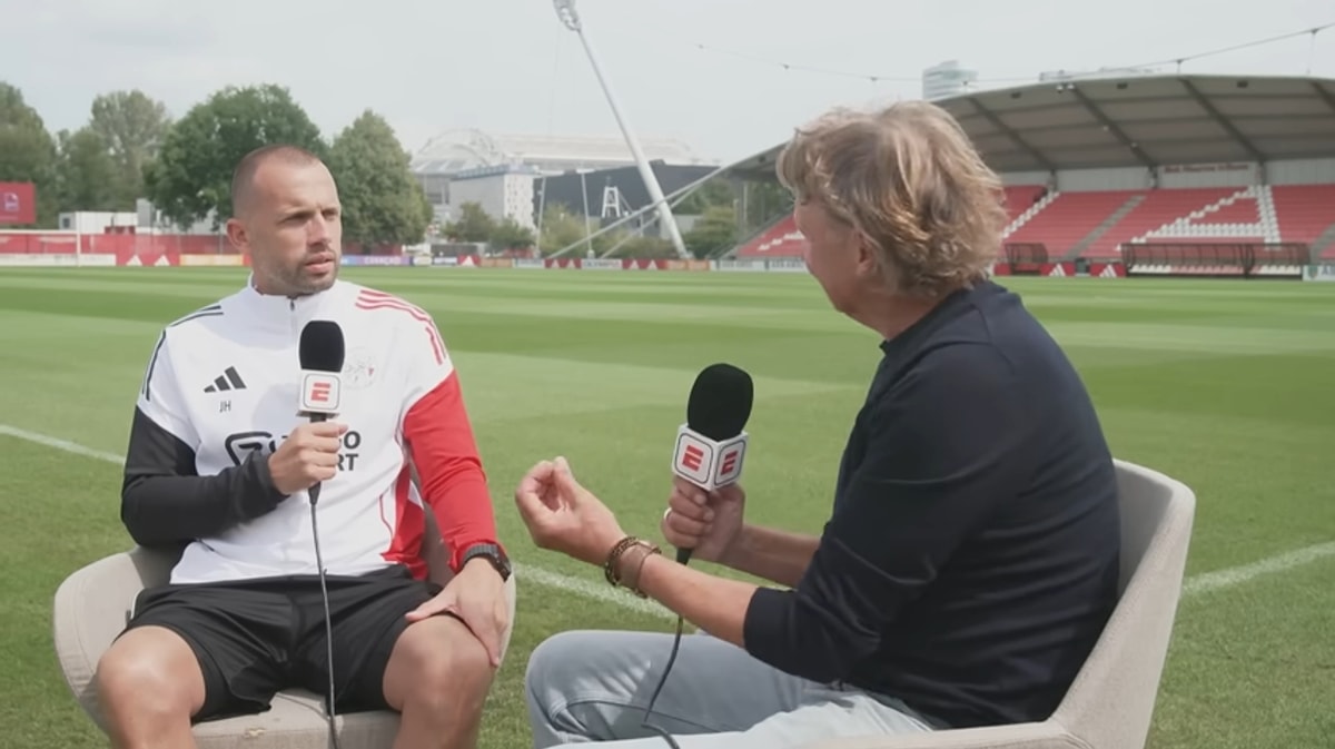 John Heitinga in gesprek met Hans Kraay junior