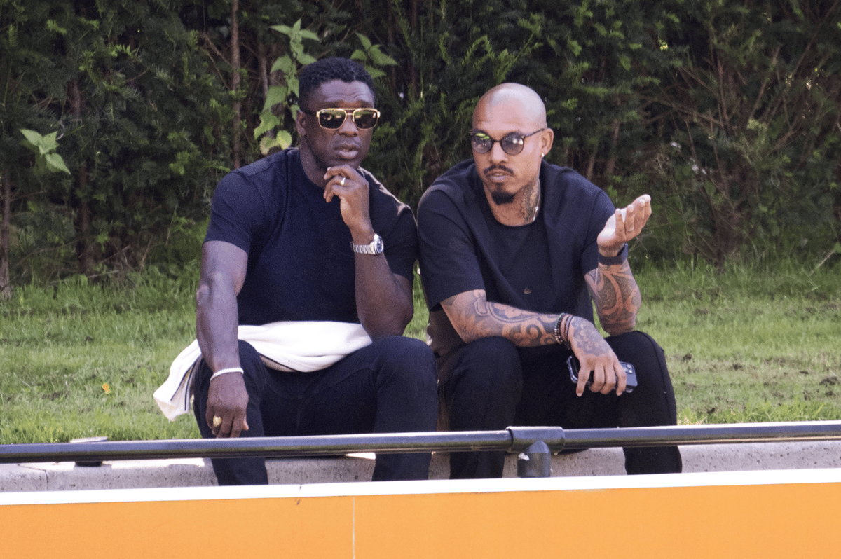 Clarence Seedorf en Nigel de Jong