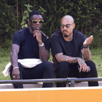 Clarence Seedorf en Nigel de Jong