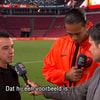Xavi Hernandez en Virgil van Dijk bij Jeroen Stekelenburg