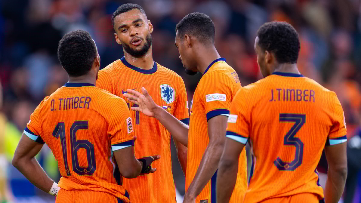 Quinten en Jurriën Timber, in gesprek met Cody Gakpo