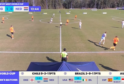 Oranje strandt in de kwartfinale van het WK CP-voetbal na een 2-1-nederlaag tegen Engeland.