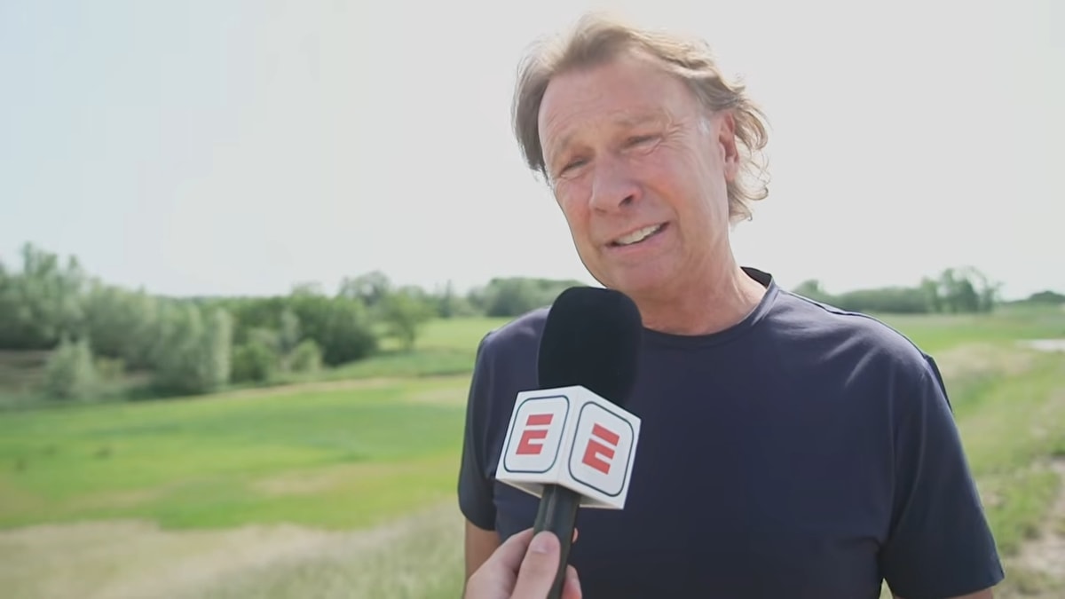 Hans Kraay junior voor de camera van ESPN