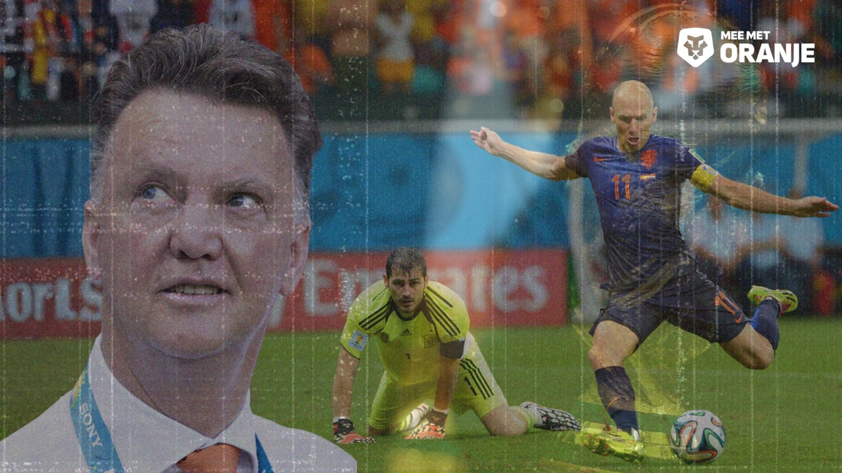 Spanje - Nederland (1-5) op WK 2014