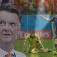 Spanje - Nederland (1-5) op WK 2014