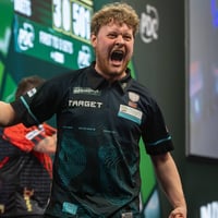 Kevin Doets stunt op WK darts