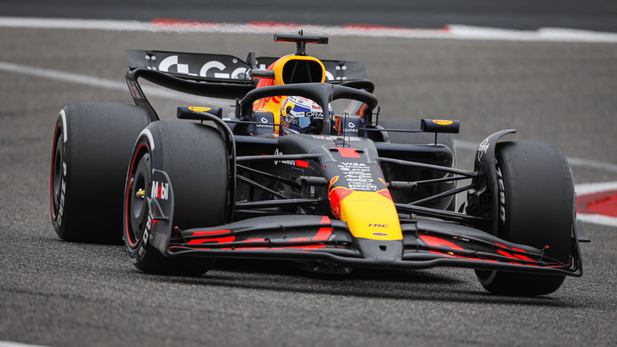 Max Verstappen in zijn RB21