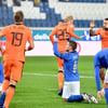 Donny van de Beek in actie voor het Nederlands elftal