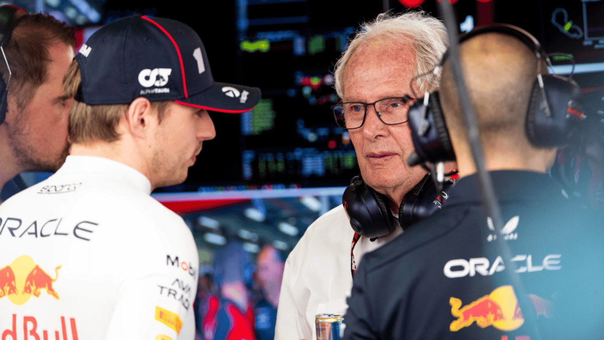 Helmut Marko met Max Verstappen
