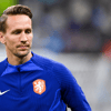 Luuk de Jong in het shirt van het Nederlands elftal