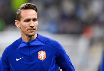 Luuk de Jong in het shirt van het Nederlands elftal