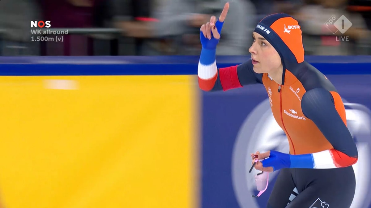 Joy Beune op het WK Allround