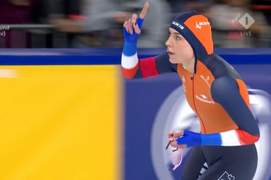 Joy Beune op het WK Allround