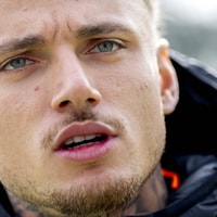 Noa Lang langs het trainingsveld van Oranje