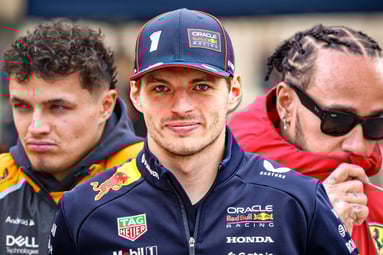 Lando Norris, Max Verstappen, Lewis Hamilton