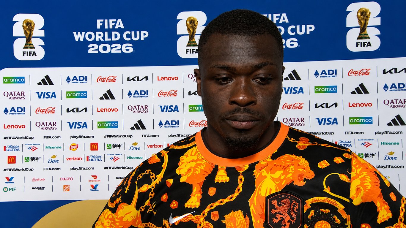 Brian Brobbey na Tunesië - Nederland (1-3)
