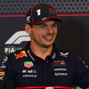 Max Verstappen tijdens de persconferentie
