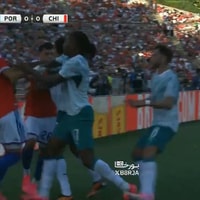 Opstootje met twee rode kaarten ontsiert oefenzege Portugal op Chili richting WK