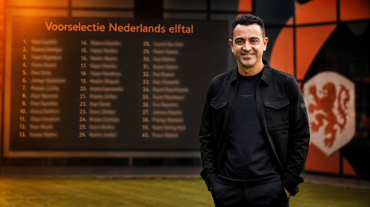 De eerste voorselectie van Oranje onder Xavi