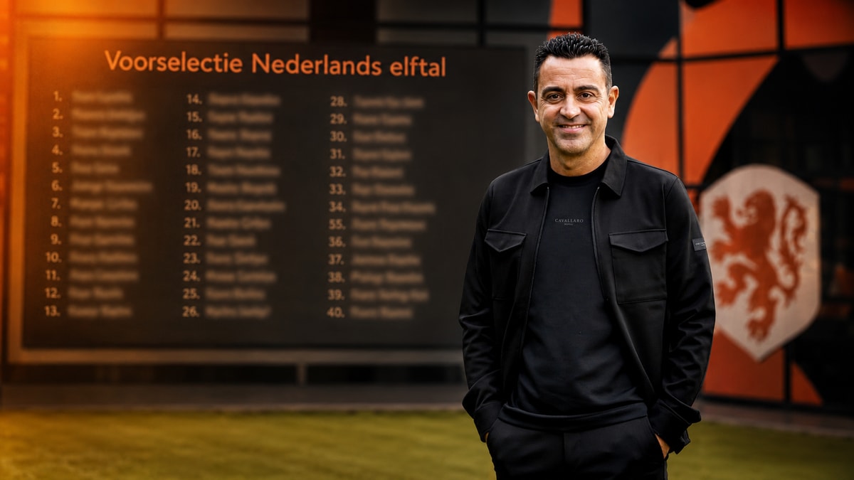 De eerste voorselectie van Oranje onder Xavi