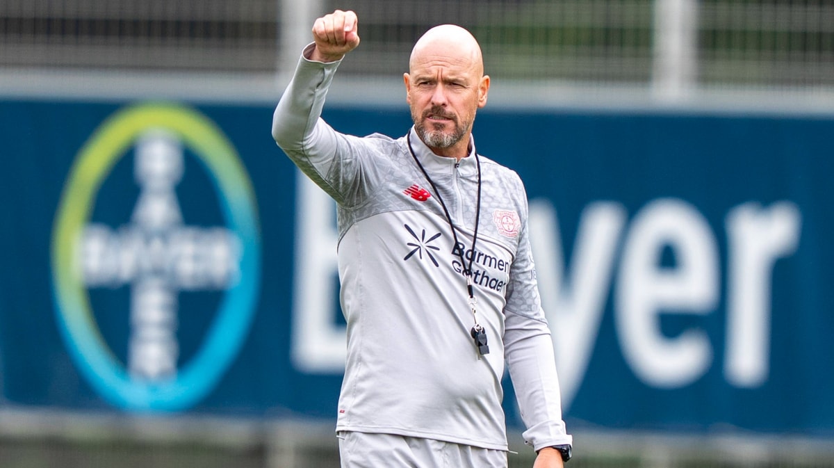 Erik ten Hag bij Bayer Leverkusen