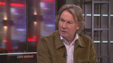 Hans Kraay junior in de studio van ESPN