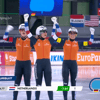 Nederland wint goud op de teamsprint tijdens WK 