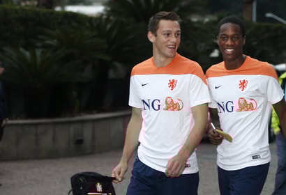 Stefan de Vrij en Terence Kongolo