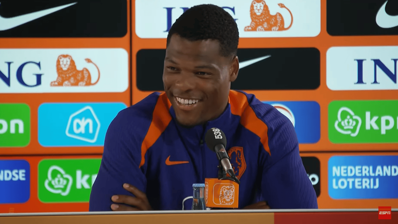 Denzel Dumfries, Nederland - Roemenië, Nederlands elftal