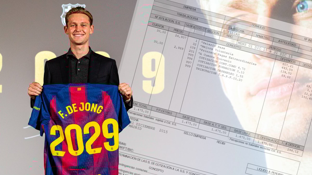 Frenkie de Jong heeft zijn contract bij Barcelona tot medio 2029 verlengd.