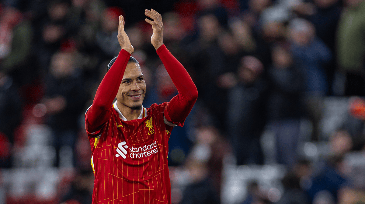 Virgil van Dijk in het shirt van Liverpool