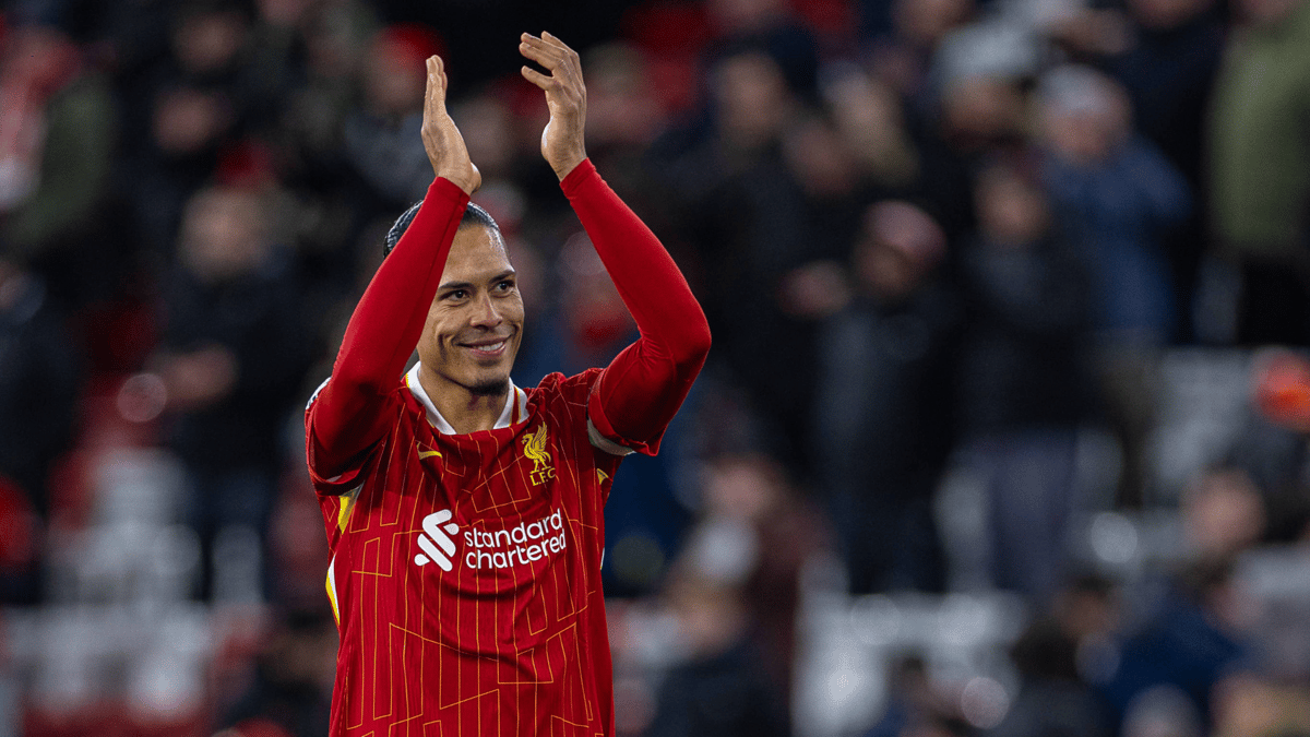 Virgil van Dijk in het shirt van Liverpool