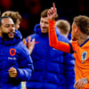 Noa Lang en Memphis Depay bij het Nederlands elftal