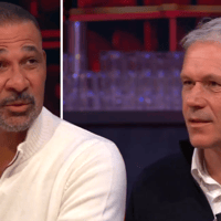 Ruud Gullit en Marco van Basten, oud-internationals van het Nederlands elftal