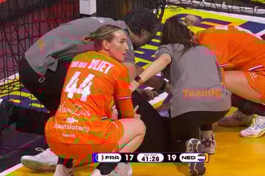 Yara ten Holte hard geraakt op haar hoofd