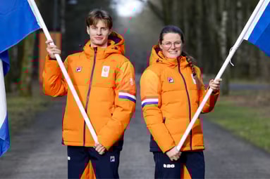 Jens van 't Wout (links) en Kimberley Bos