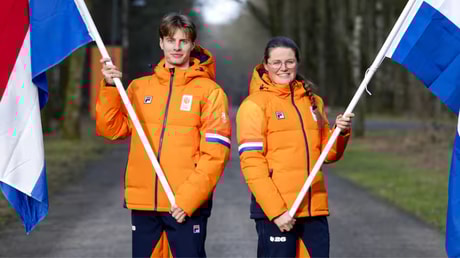 Jens van 't Wout (links) en Kimberley Bos