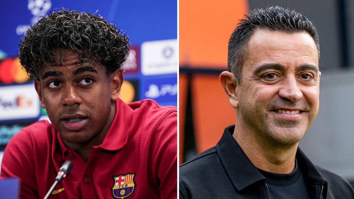 Lamine Yamal en Xavi Hernández